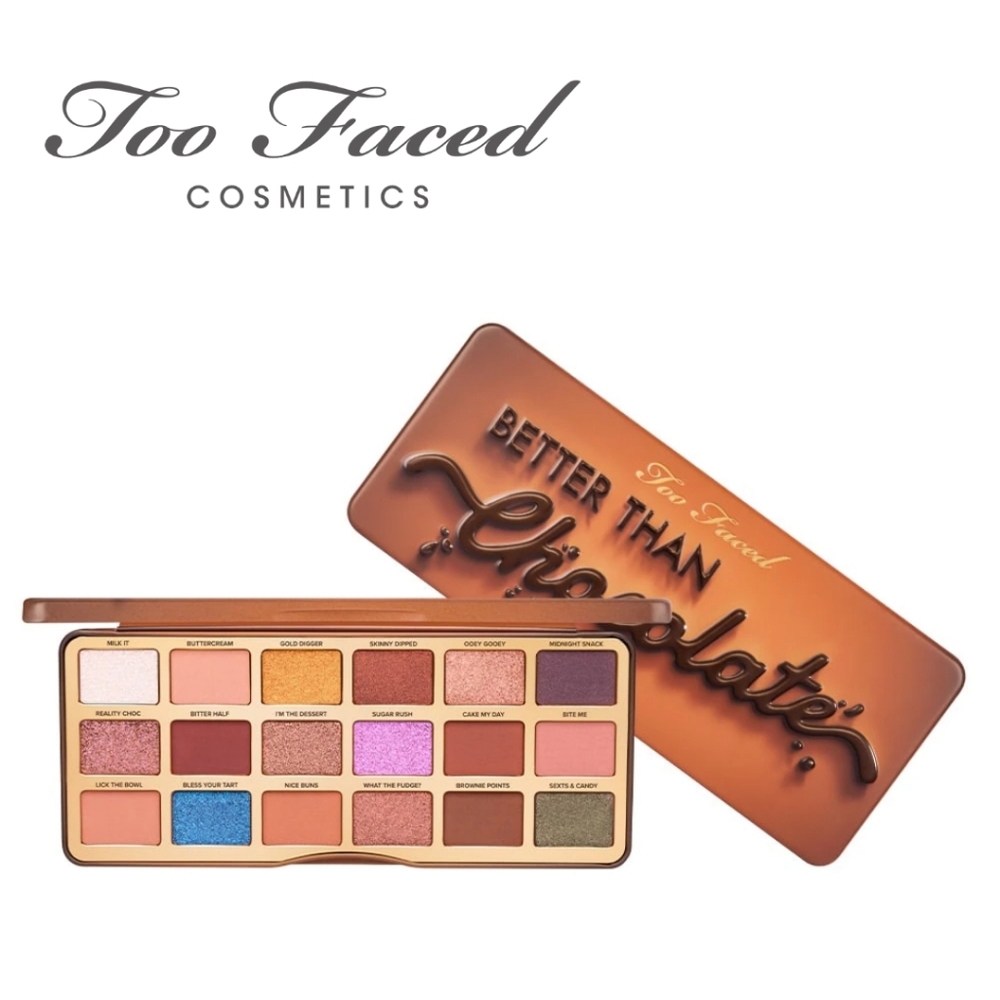 NEW Too Faced Better Than Chocolate Cocoa Infused Eye Shadow Palette 18 Shades
